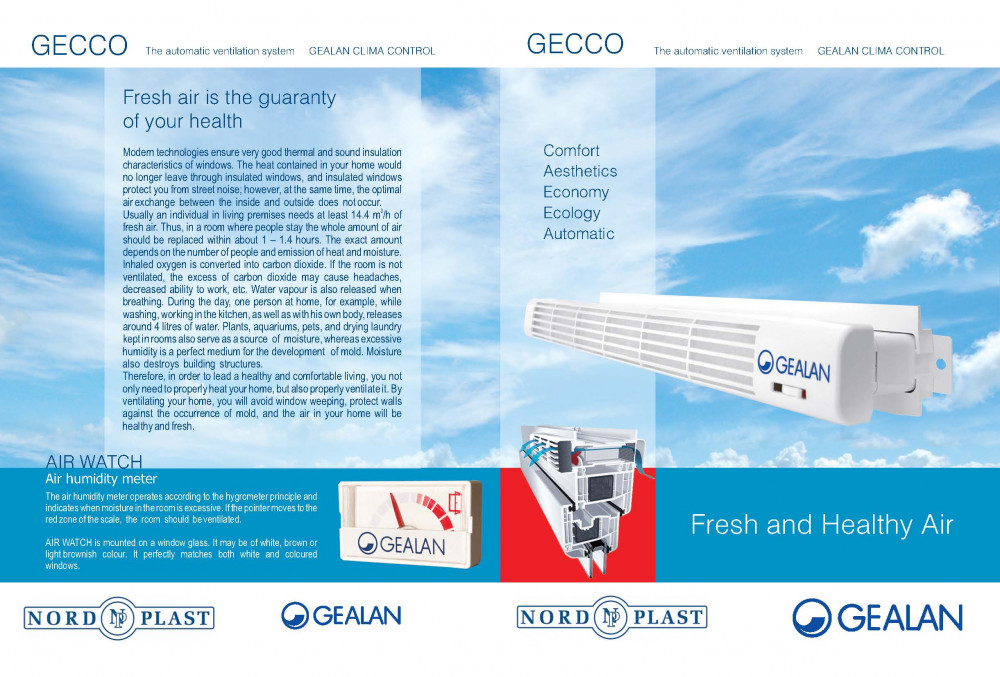 Gealan ventilācijas